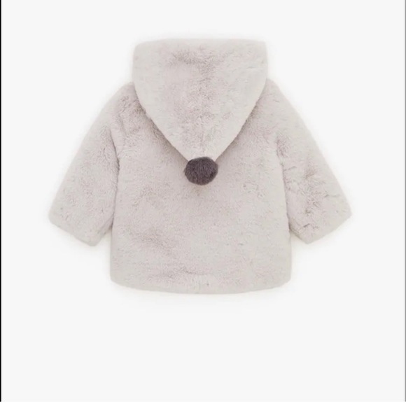 Zara Toddler Faux Fur Coat - Size 2-3 Years - NWT - Picture 3 of 9